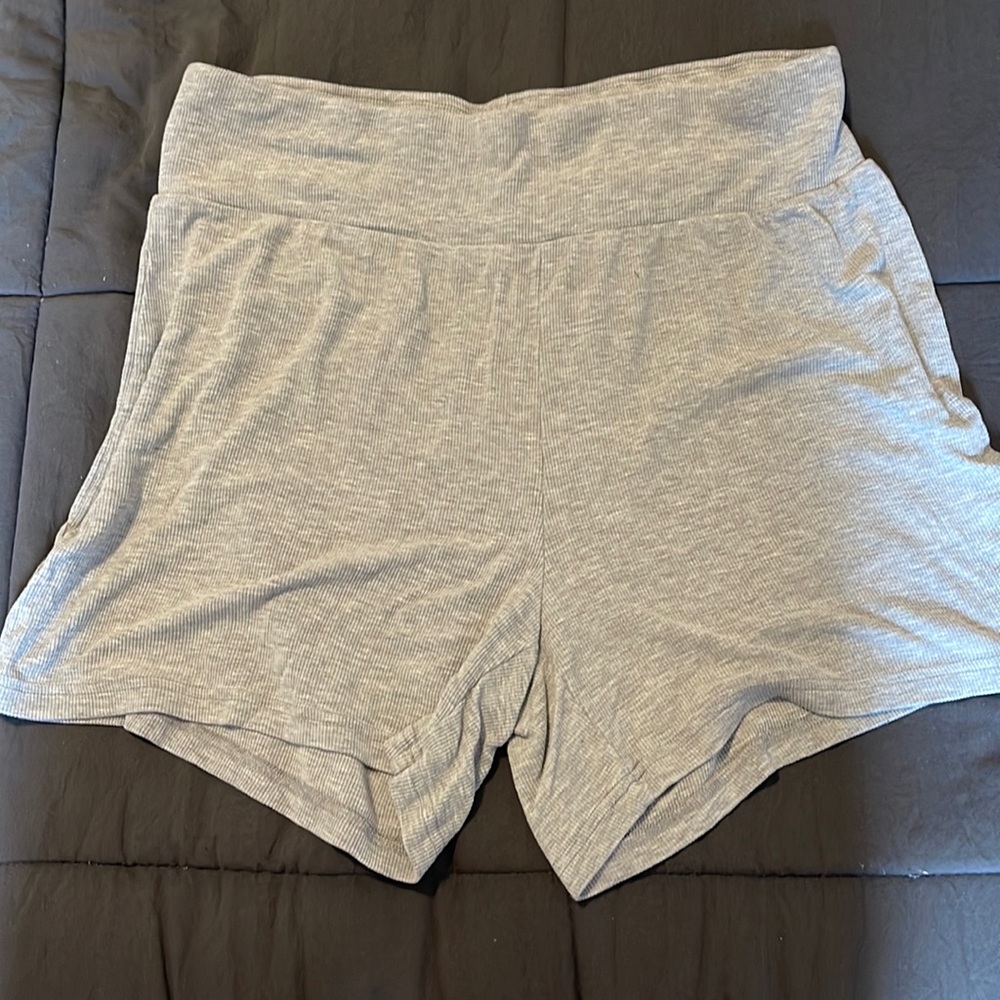 Cozy Earth Rib-Knit Bamboo Lounge Shorts